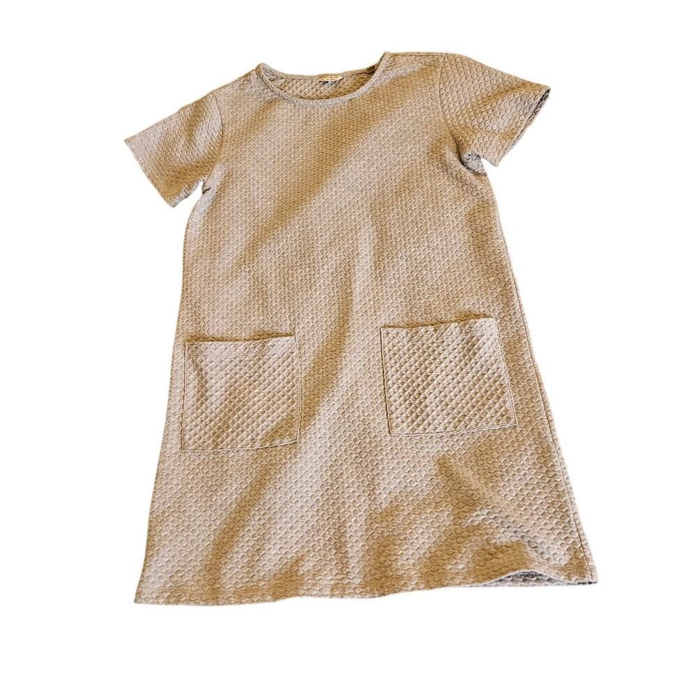 Jack Wills Size 6 Short Sleeve Gray Mini Dress